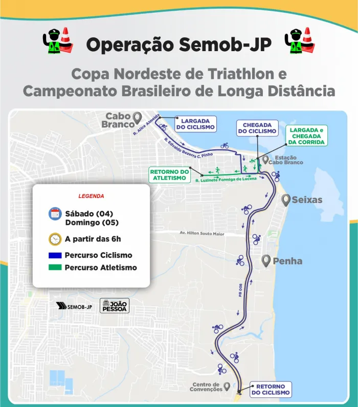 Semob-JP garante segurança viária durante eventos esportivos neste domingo 