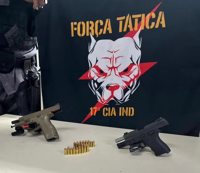 Força Tática da 17ª Cia Independente apreende armas de fogo em Vila Velha