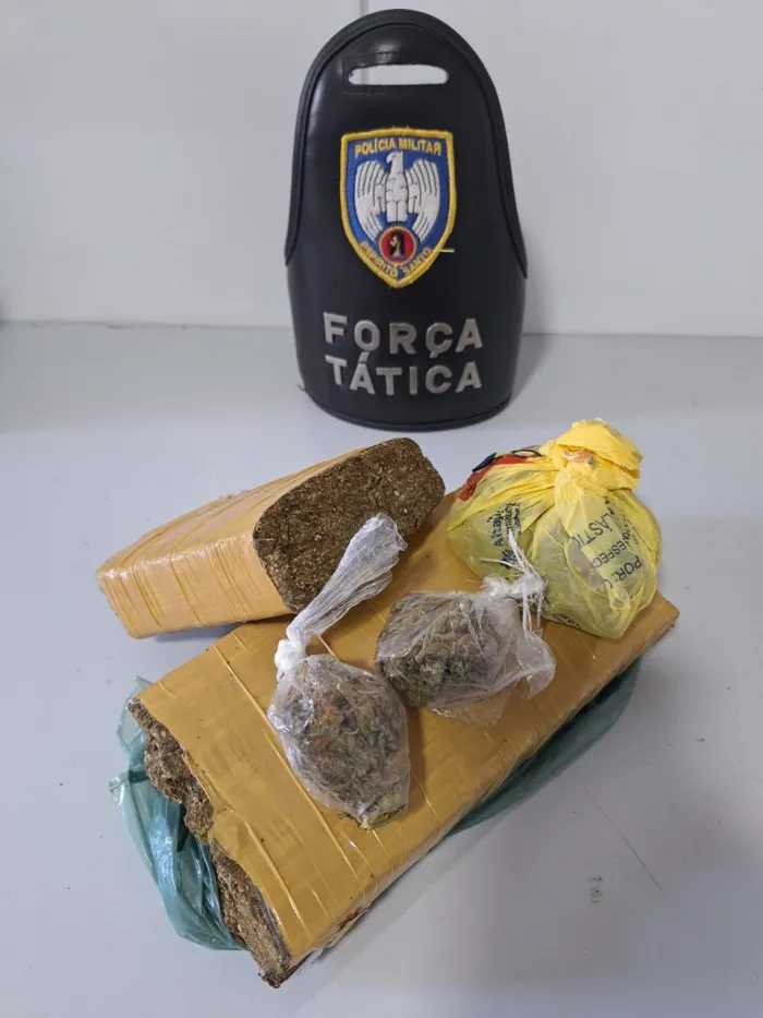 Armas e drogas são apreendidas por policiais do 12º BPM em Linhares