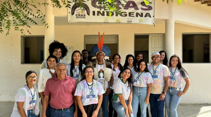 Seasic leva ação integrada à aldeia Xokó com serviços de assistência, diálogo e atividades para crianças