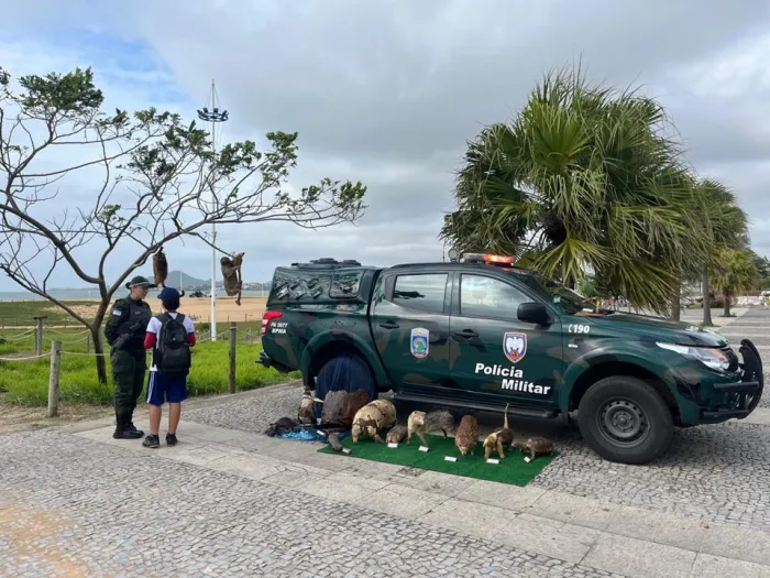 “Água e Vida”: BPMA marca presença em ação ambiental na Praia de Camburi