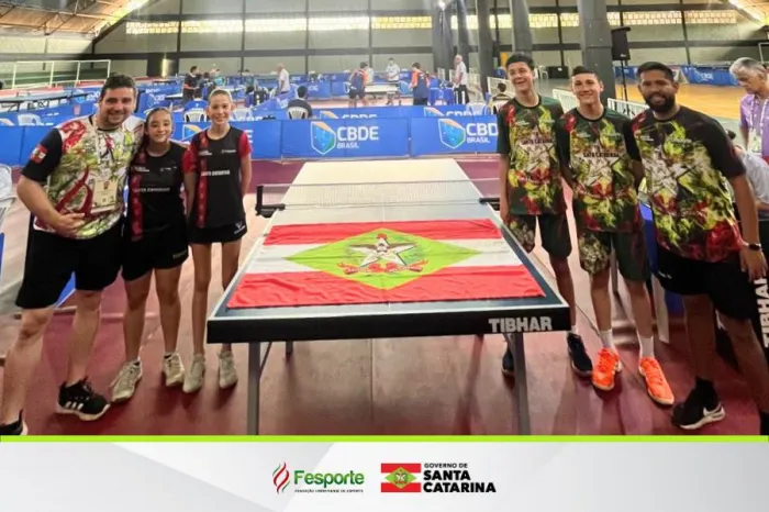 Tênis de mesa de Santa Catarina é a primeira modalidade a encerrar participação nos Jebs 2025