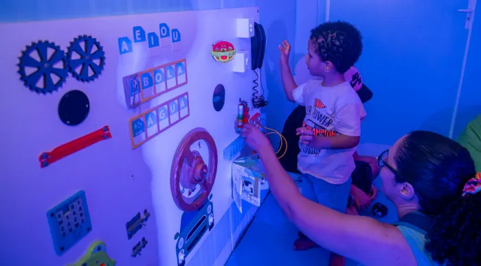 Espaço Multissensorial promove acolhimento e inclusão na Vila da Criança