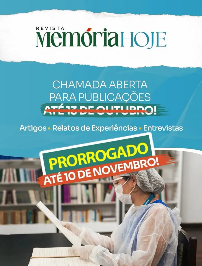 FMRB prorroga prazo para submissão de artigos da revista Memória Hoje