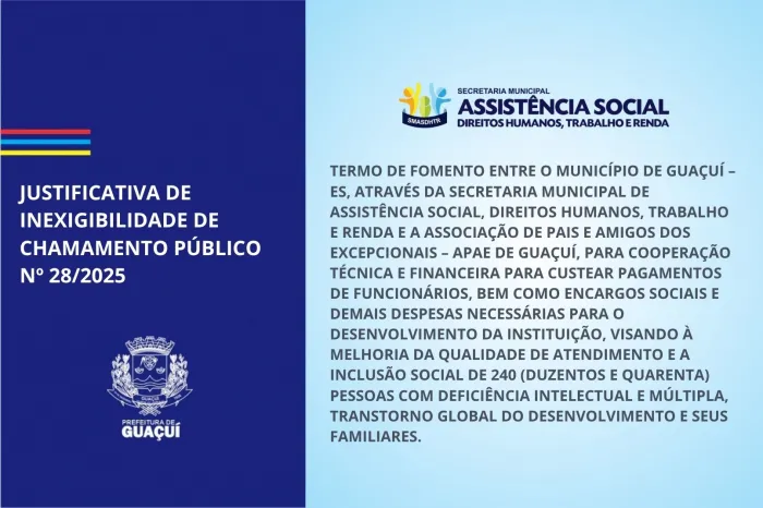 JUSTIFICATIVA DE INEXIGIBILIDADE DE CHAMAMENTO PÚBLICO Nº 028/2025