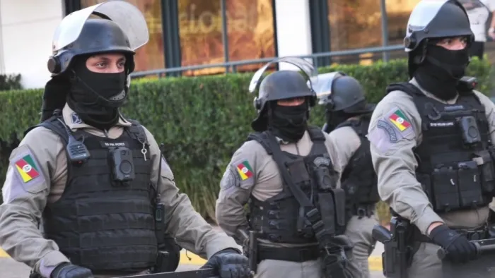 Os conflitos nas abordagens na capital tiveram queda de 74% após o início do uso das câmeras corporais -Foto: Divulgação Brigada Militar