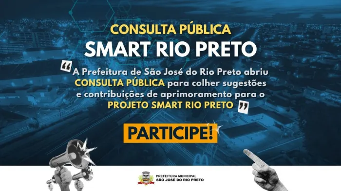 Prefeitura abre consulta pública para projeto “Smart Rio Preto”