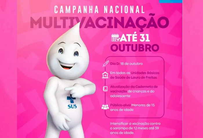 Lauro de Freitas realiza Dia D da Campanha de Multivacinação neste sábado (18)