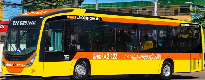 Um dos modelos de novos ônibus no Sistema RIO - Reprodução