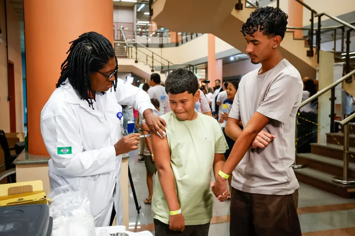 A campanha mobilizou cerca de 15 mil profissionais em mais de 500 pontos de vacinação - Edu Kapps/SMS