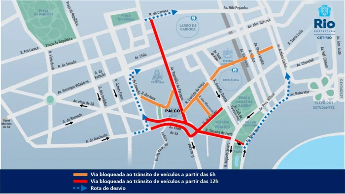 Interdições, mudanças no trânsito e na operação do VLT estão entre as alterações previstas