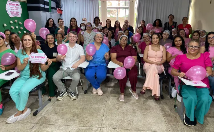 Outubro Rosa: Servidoras do HMI participam de manhã dedicada a prevenção do câncer de mama