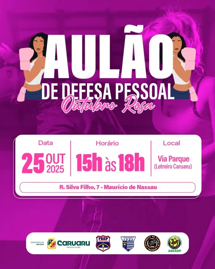 Prefeitura de Caruaru promove aulão gratuito de defesa pessoal para mulheres