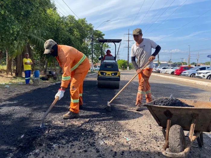Sevop: Operação Tapa-buraco atende vias na Nova Marabá e na Cidade Nova