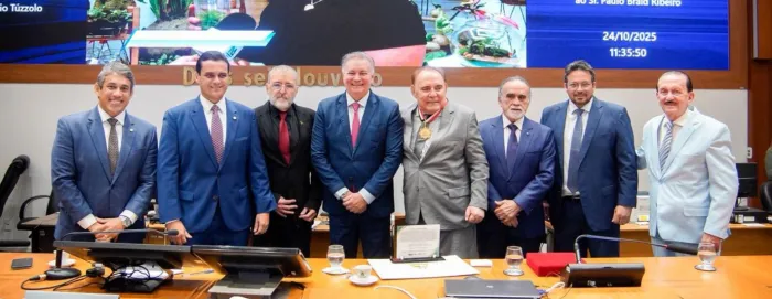 Sessão solene para entrega da Manuel Beckman ao empresário Paulo Braid e do Título de Cidadão Maranhense ao administrador Plínio Valério Túzzolo