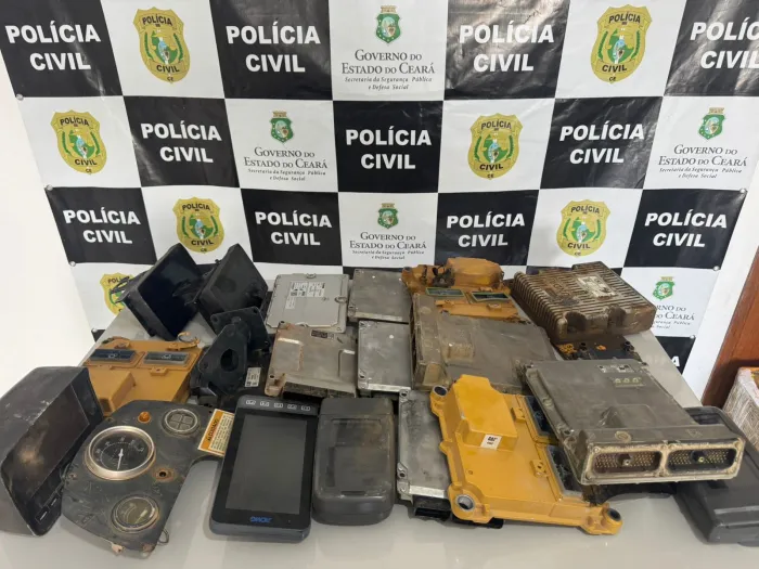 Policiais do CE e de SP capturam seis suspeitos de furtos de componentes eletrônicos de veículos pesados em Ipaumirim