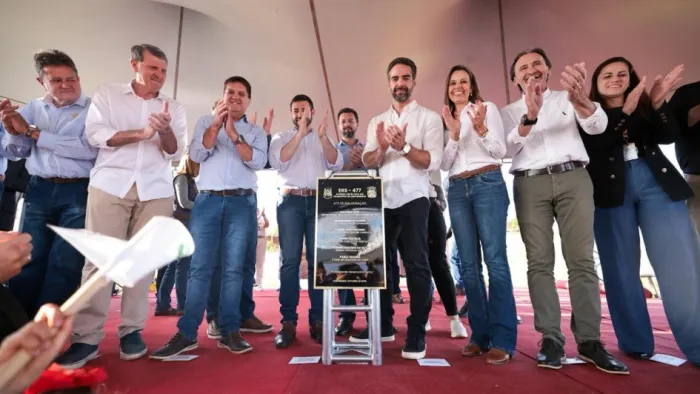 Governador Eduardo Leite inaugura acesso asfáltico ao município de Centenário, no Alto Uruguai