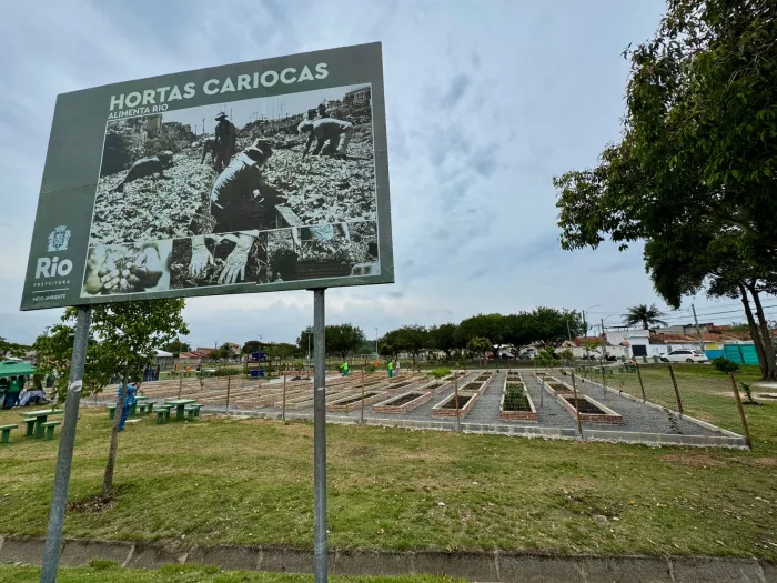 A Horta de Sepetiba já conta com 194 canteiros, de seis metros quadrados cada - Foto: Beth Santos