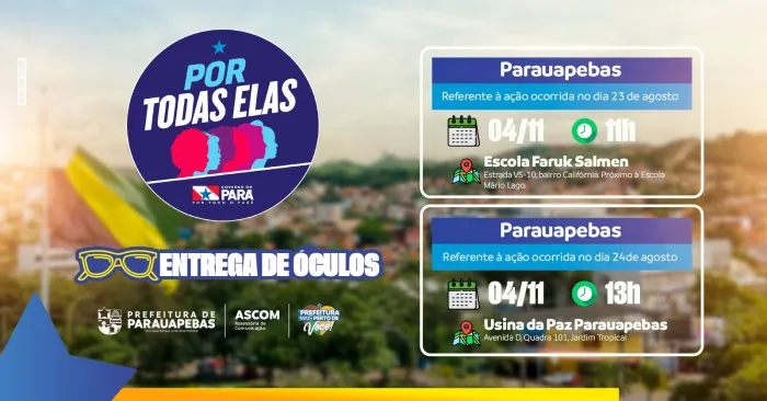 Foto: Reprodução/Prefeitura de Parauapebas - PA