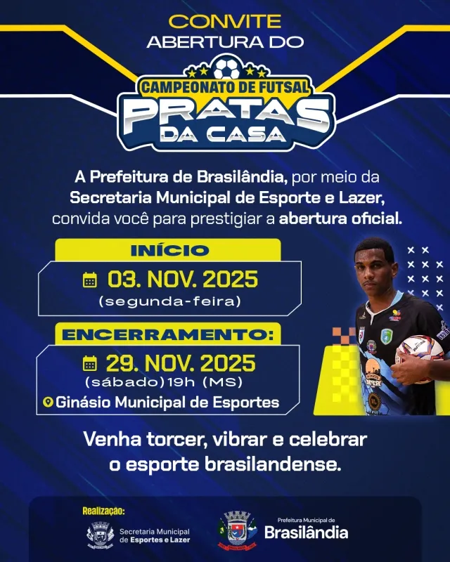 Brasilândia inicia hoje o Campeonato de Futsal 