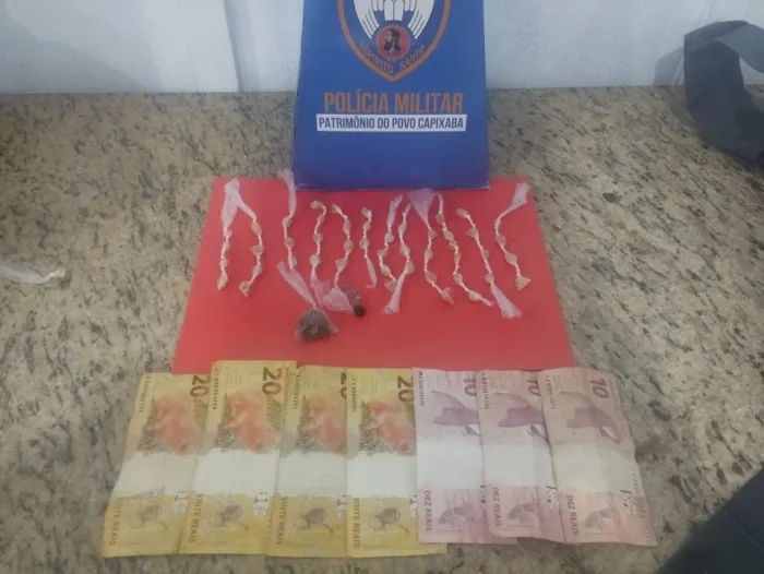 Militares da 15ª Cia Ind. prendem homem com drogas em Mimoso do Sul