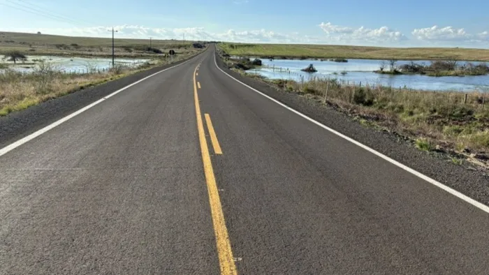 Com investimento de R$ 125 milhões do governo Leite, pavimentação da ERS-566 impulsiona desenvolvimento na Fronteira Oeste