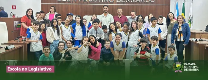 Alunos da Escola Flávio Alcure de Araújo conhecem a Câmara de Ibatiba