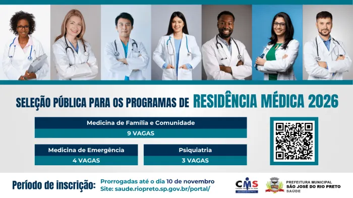 Inscrições para seleção de Programas de Residência são prorrogadas