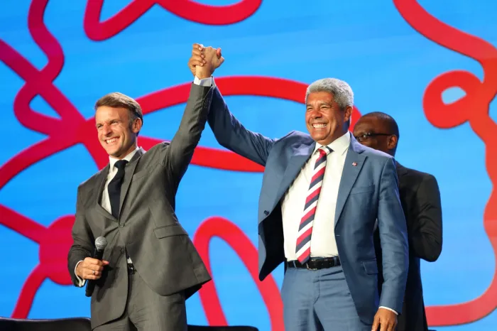 Jerônimo Rodrigues, Margareth Menezes e Emmanuel Macron abrem Festival Nosso Futuro Brasil–França, no Museu de Arte Moderna da…