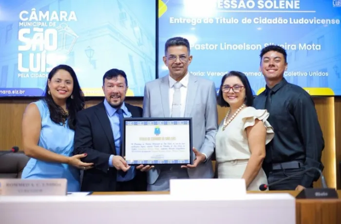 Câmara concede título de Cidadão Ludovicense ao pastor Linoelson Silveira Mota