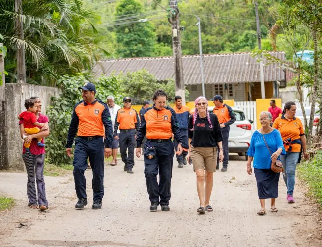 Simulado em Boiçucanga tem participação da Defesa Civil de Campos do Jordão em