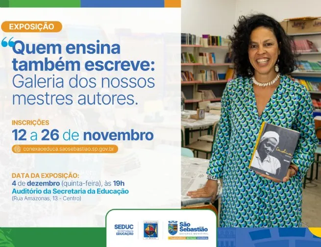 Seduc lança exposição ‘Quem ensina também escreve: Galeria dos nossos mestres autores’