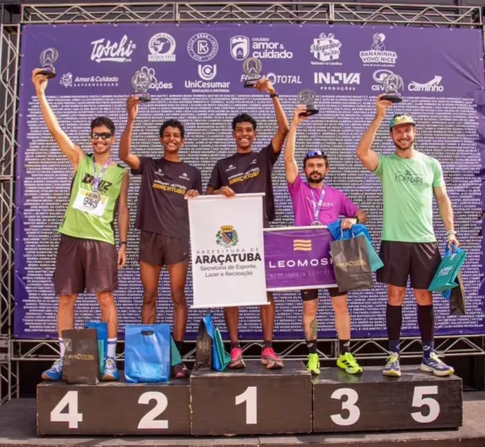 Atletismo de Araçatuba domina pódio na Corrida AC Moviment 2025