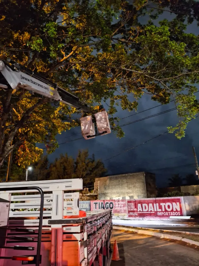 Sedurb realiza podas de árvores nos percursos da Caravana da Coca-Cola e da Romaria da Penha