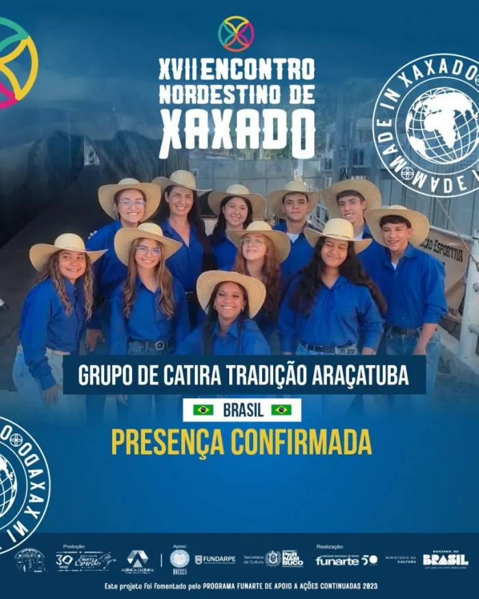 Grupo de Catira de Araçatuba vai se apresentar no 17º Encontro Nordestino de Xaxado em Serra Talhada (PE)