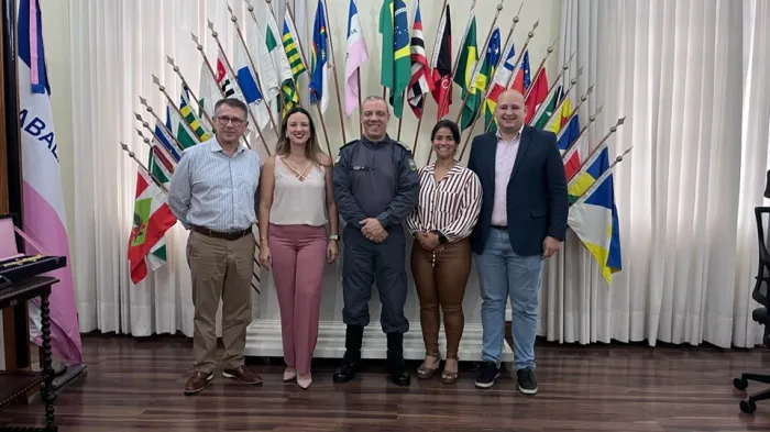 Comandante-geral da PMES recebe representantes da Fecomércio para alinhar reforço no policiamento durante a Black Friday