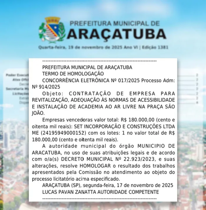 Praça São João terá revitalização e nova academia ao ar livre
