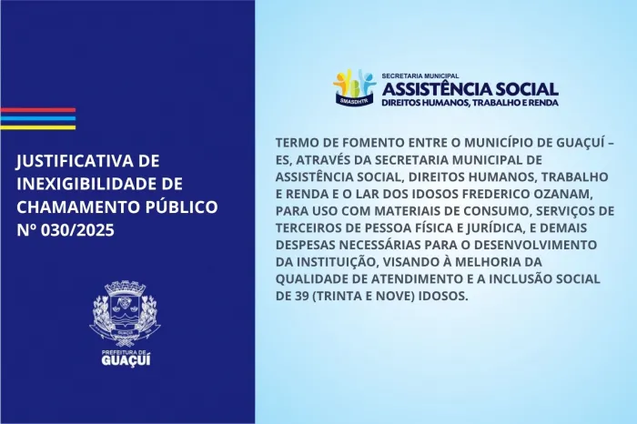 JUSTIFICATIVA DE INEXIGIBILIDADE DE CHAMAMENTO PÚBLICO Nº 030/2025