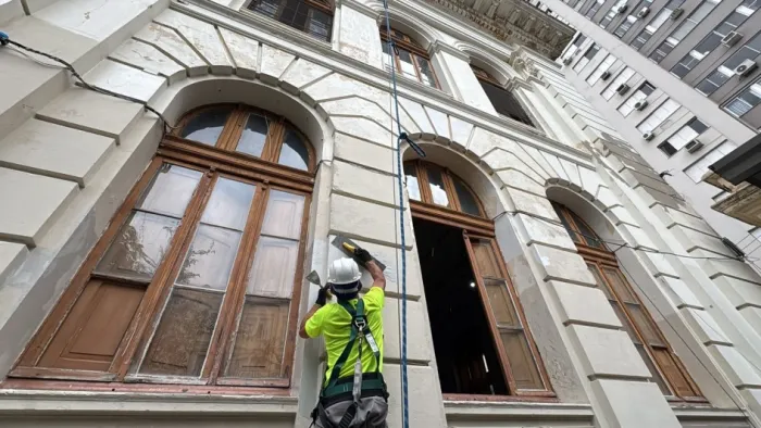 Reforma devolveu beleza à fachada do Colégio Paula Soares, em Porto Alegre -Foto: Raquel Medeiros Araujo/Ascom SOP