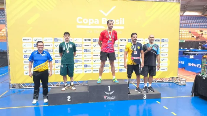 Atleta paraolímpico de Araçatuba é campeão na Copa Brasil de Tênis de Mesa