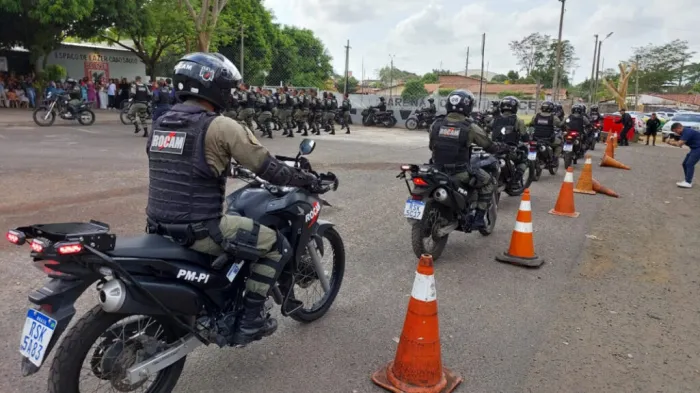 Policiamento com motocicletas reforçará segurança nos centros comerciais de Teresina no período de fim de ano