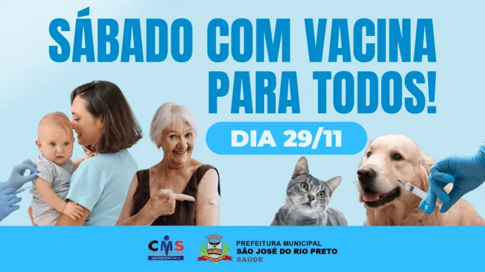 Rio Preto promove nova etapa do “Sábado com Vacina”