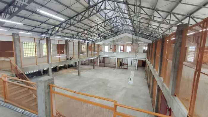 Recuperação do telhado e nova iluminação interna do almoxarifado do Hospital Psiquiátrico São Pedro, em Porto Alegre -Foto: Diego Faria de Carvalho/Ascom SOP