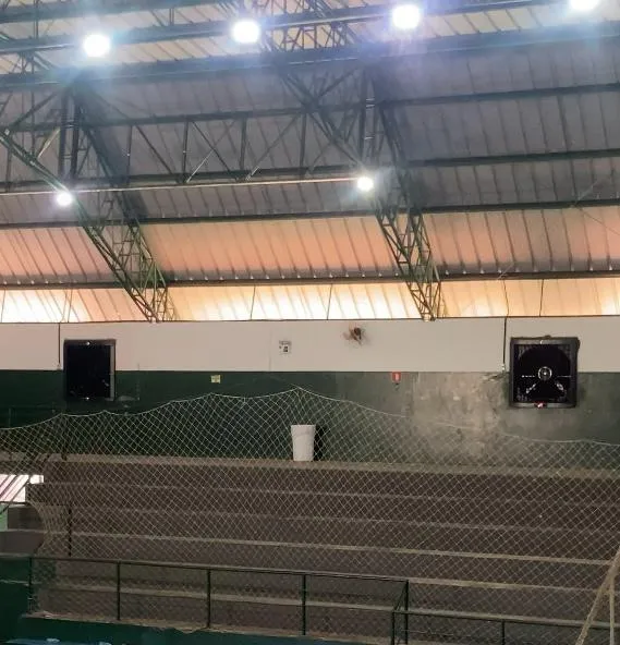 Ginásio Municipal de Brasilândia recebe climatizadores em investimento com recursos próprios