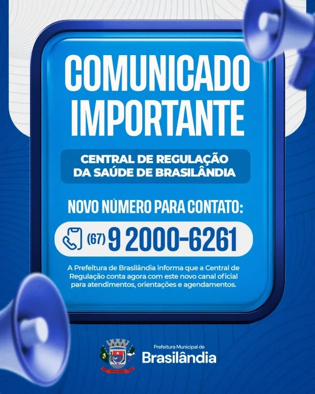 Central de Regulação com novo número de canal do WhatsApp