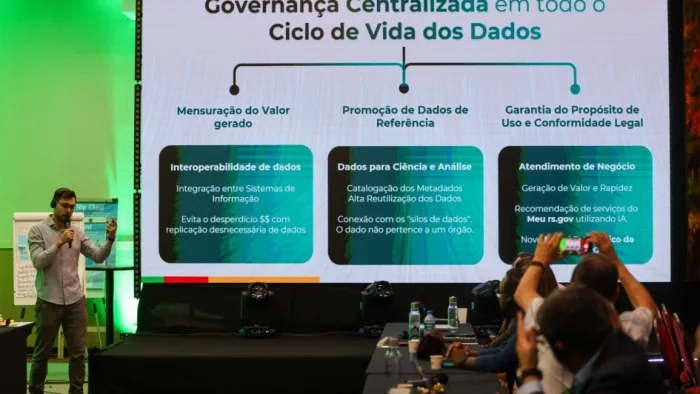 Modelo substitui fluxos fragmentados por padrões únicos de governança e compartilhamento seguro entre as estruturas do Estado -Foto: Paloma Fleck/Ascom SPGG