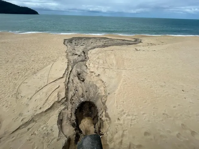 Condomínio Alcatrazes é autuado por infração ambiental na Praia de Boiçucanga
