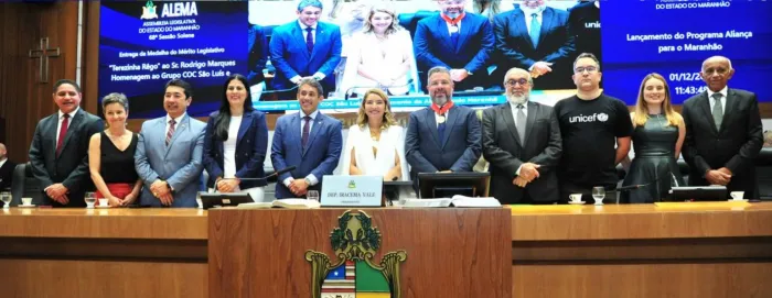 Assembleia concede Medalha Terezinha Rêgo e promove lançamento do programa ‘Aliança pelo Maranhão’