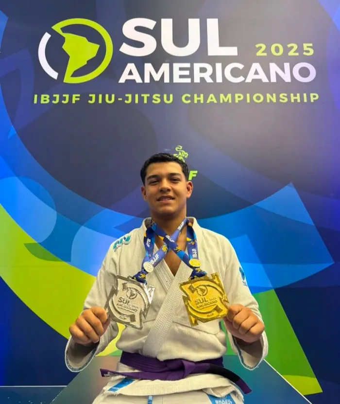 Atleta da Fundação Campeões do Amanhã conquista título no Sul-Americano de Jiu-jitsu e garante vaga no Europeu