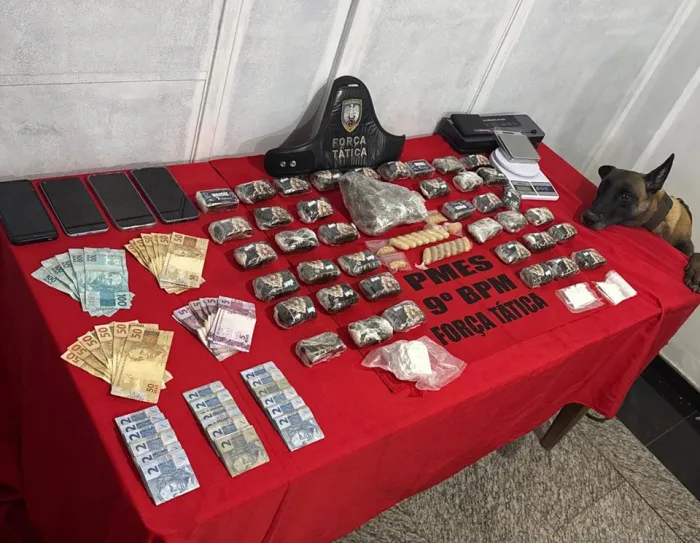 Força Tática apreende drogas e prende traficantes em Cachoeiro de Itapemirim